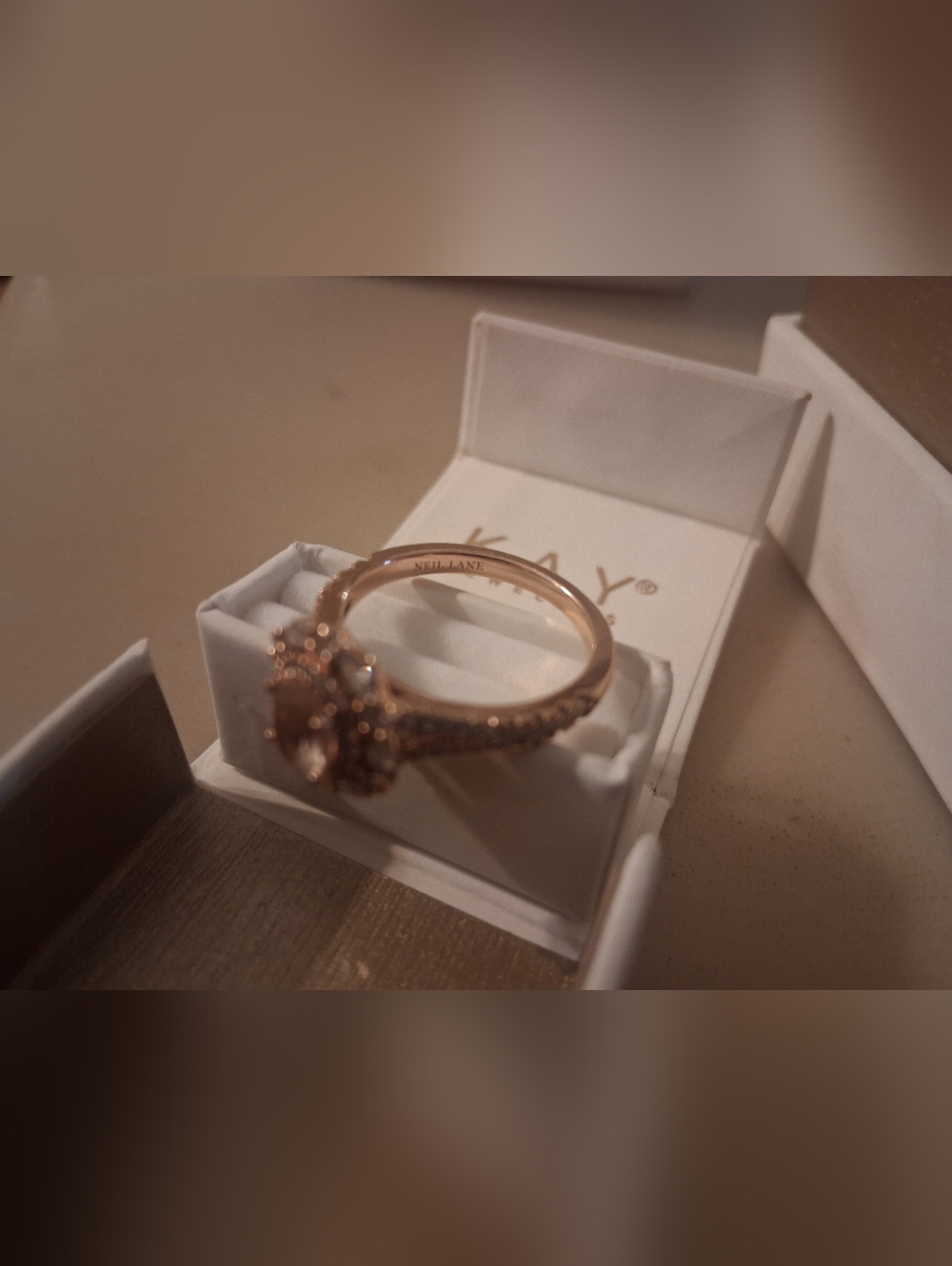 KAY Jewelers Rose Gold Halo Ring - Picture 5 of 6